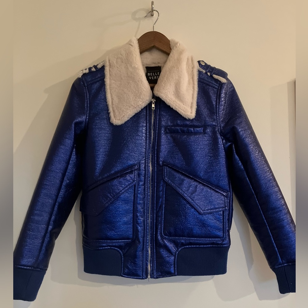 Belle Verde vegan leather jacket.